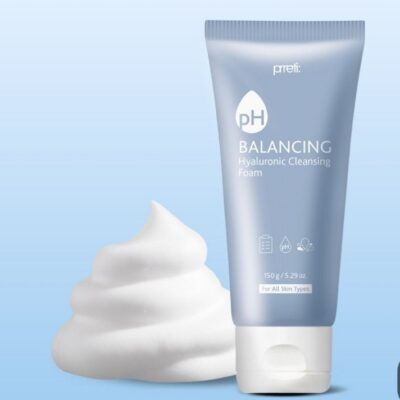 فوم آبرسان هیالورونیک اسید پرتی مدل [PRRETI] pH Balancing Hyaluronic Cleansing Foam 150g ‌‌