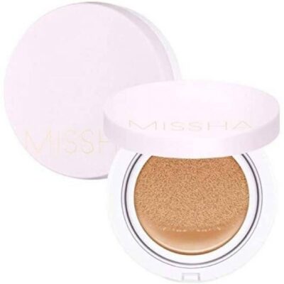 کوشن کاور لستینگ میشا مدل کامل پوست در برابر اشعه فرابنفش با +SPF50 و +++PA