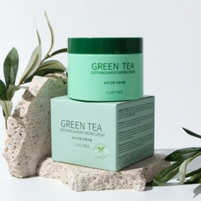 آبرسان تسکین دهنده و مرطوب کننده چای سبز Luxetree مدل Luxetree-Green Tea Soothing Moisturizing Cream 100ml