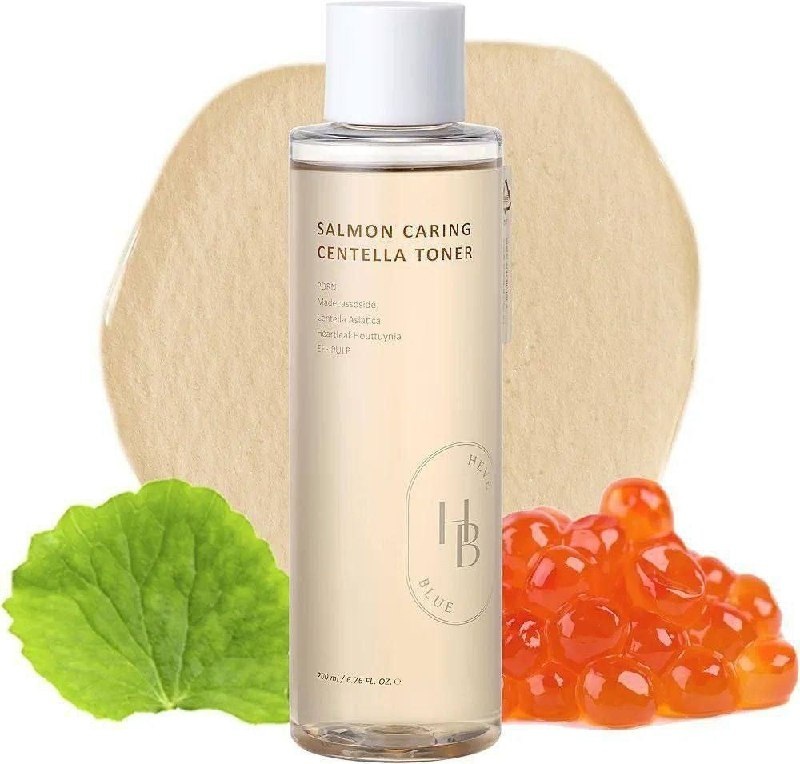تونر سالمون و سنتلا هوبلو ۲۰۰ میل | HEVEBLUE Salmon Caring Centella Toner تونر سالمون و سنتلا هوبلو ۲۰۰ میل | HEVEBLUE Salmon Caring Centella Toner